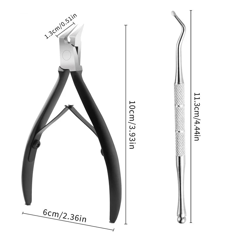 “Professional Stainless Steel Toenail Clipper for Thick & Ingrown Nails”